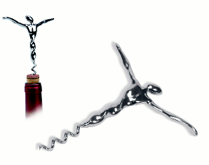 Sculptural Corkscrew Bottle Opener